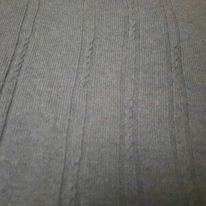 ERMENEGILDO ZENGA BLUE GREEN GENTLEMAN'S PURE CASHMERE CABLE CREWNECK SWEATER